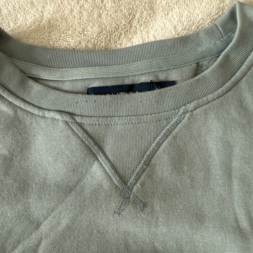 Nautica Men's Light Blue Nautica Crewneck Sweatshirt